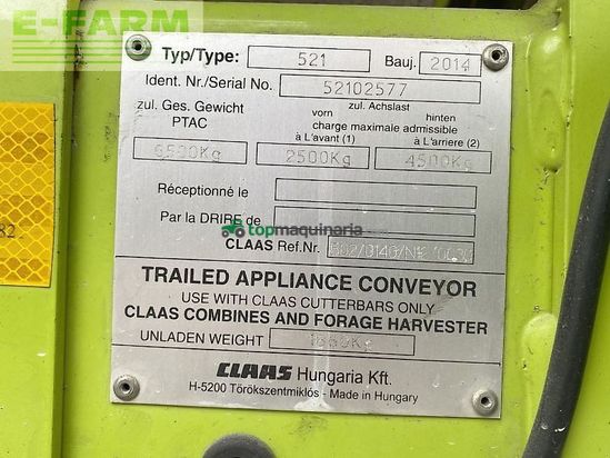 Cabezal - Claas - sw vario 1200 mit tw