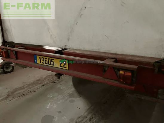 Remolqu agrícola -  - remorque bachee+tapis gourmelo