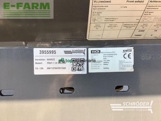 Cuba de purin - Kaweco - profi 1.18 vakuum