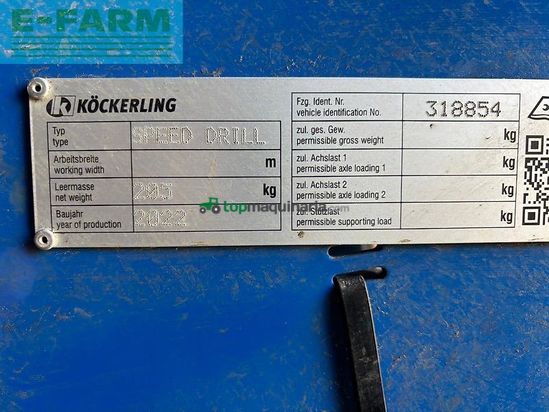 Sembradora - Kockerling - speed drill