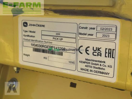 Cabezal - John Deere - 30r