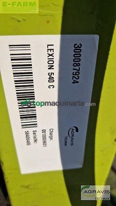 Cosechadora de Cereal - Claas - lexion 540 c