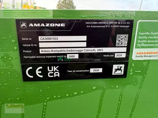Grada de disco - Amazone - catros xl 3003