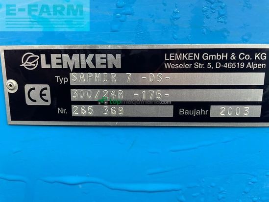 Grada rotativa - Lemken - zirkon 8/300 + saphir 7 ds
