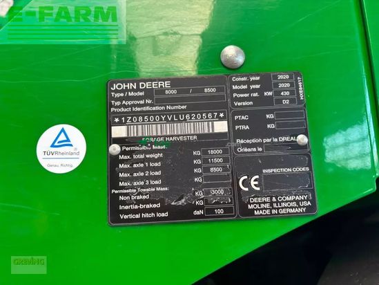 Cosechadora de Cereal - John Deere - 8500i prodrive 40 km/h solo