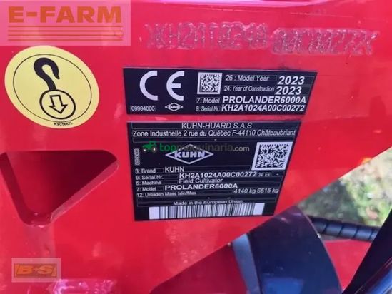 Cultivador - Kuhn - prolander 6000