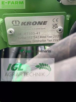Cortacésped manual - Krone - easycut b 950 collect isobus