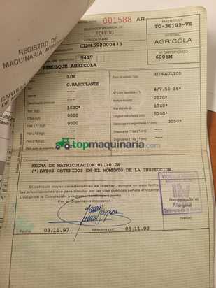 Remolque de 1 eje basculante 8000kgs