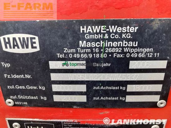 Cinta transportadora de forraje - Hawe - slw 40