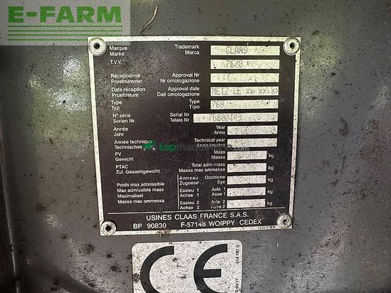 Empacadora gigant - Claas - rollant 454 r/c