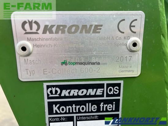 Cabezal - Krone - easycollect 600-2