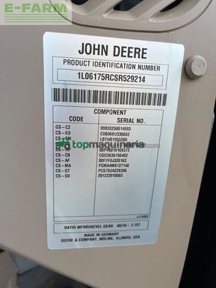 Tractor agrícola - John Deere - 6r175/ 6r175 garantie 06/28