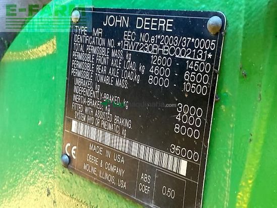 Tractor agrícola - John Deere - 7230r