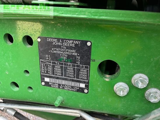 Tractor agrícola - John Deere - 6m 155 garantie 04/2028 1500 h