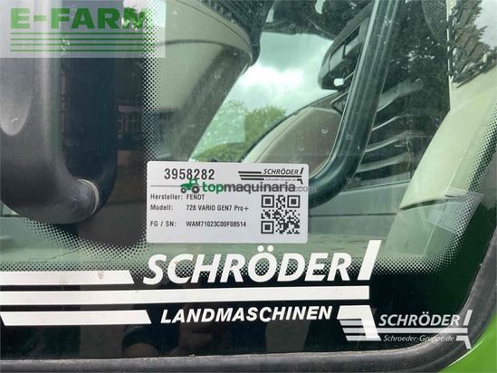 Tractor agrícola - Fendt - 728 vario gen7 profi plus