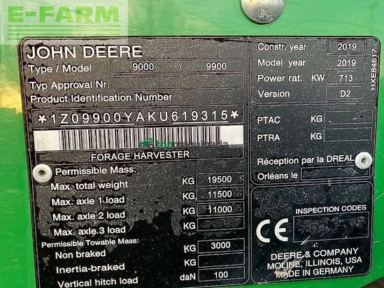 Cosechadora de Cereal - John Deere - 9900i
