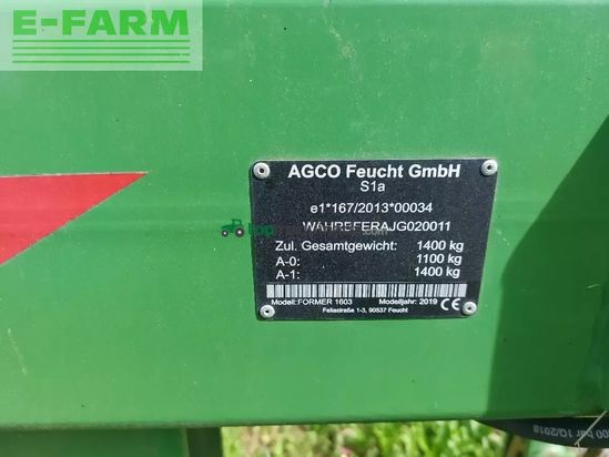 Rastrillo - Fendt - former 1603