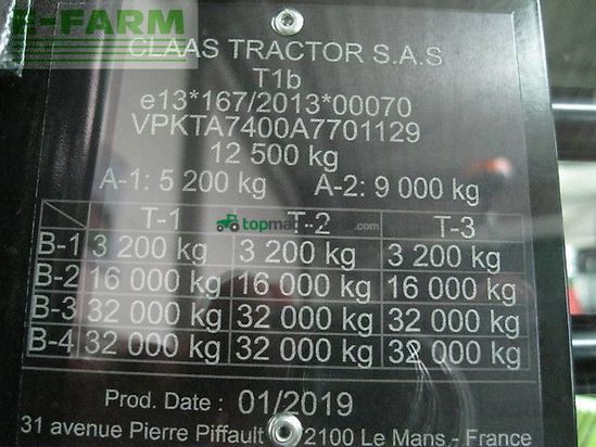 Tractor agrícola - Claas - arion 660 cmatic