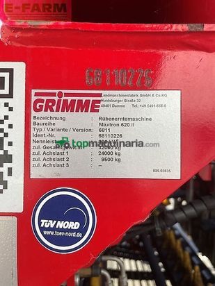 Cosechadora de Cereal - Grimme - maxtron 620