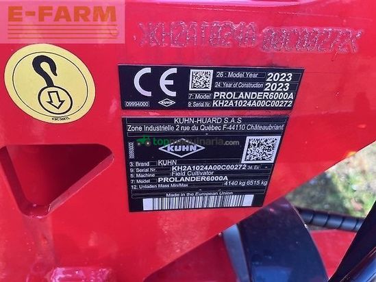 Cultivador - Kuhn - prolander 6000