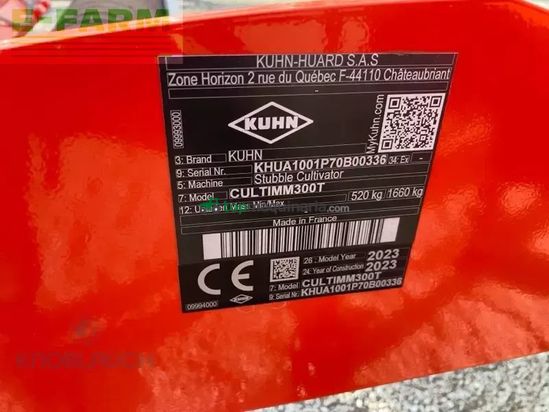 Cultivador - Kuhn - cultimer m 300t