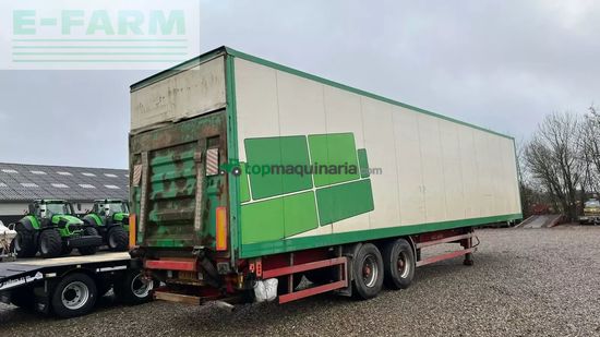 Remolqu agrícola -  - box trailer med læsserampe i bag