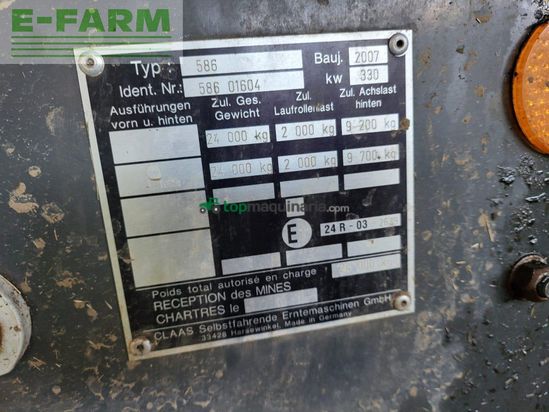 Cosechadora de Cereal - Claas - LEXION 580+ TT