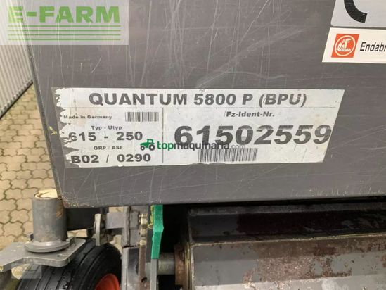 Remolqu agrícola - Claas - quantum 5800 p