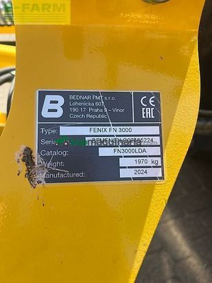Cultivador - Bednar - fenix fn 3000 l