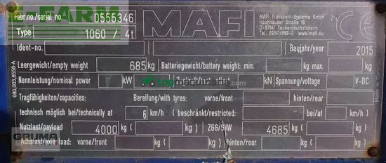 Remolqu agrícola -  - 1060 / 4t