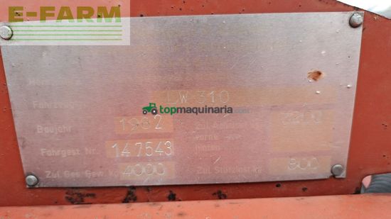 Cinta transportadora de forraje - Mengele - lw 310 quadro 6 messer