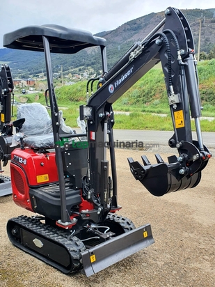 Miniexcavadora - MINIRETROEXCAVADORA HAÜSER XR12-8 KUBOTA 3CYL. 1.2T.