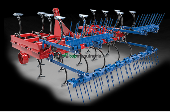Vibrocultivador LA SIDERO con brazo tipo espiral de 20x20 mm 
