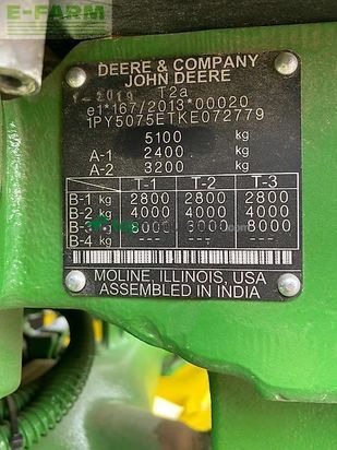 Tractor agrícola - John Deere - 5075e
