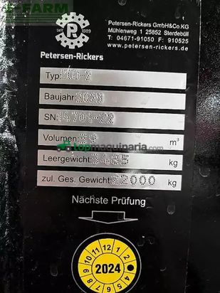 Remolqu agrícola -  - volumencontainer getunnelt 7000/6500x2380x2400mm