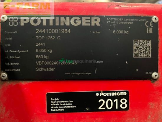 Henificador - Pöttinger - top 1252 c