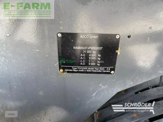 Remolqu agrícola - Fendt - tigo 90 xr