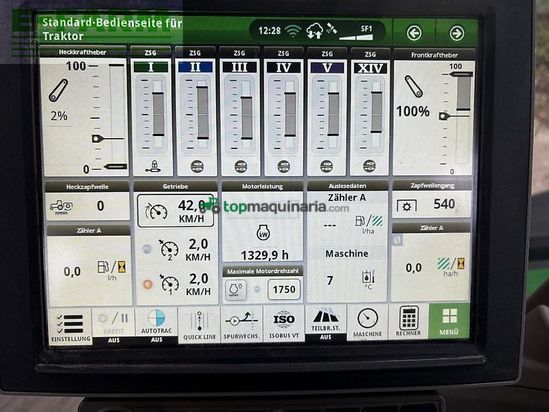 Tractor agrícola - John Deere - 7r 350 - command pro, r-druckregelanlage