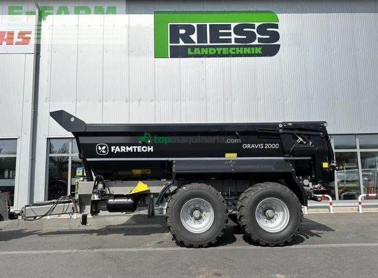 Volquet - Farmtech - gravis 2000 hardox black edition