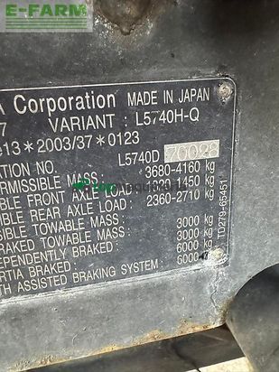 Tractor agrícola - Kubota - 5740