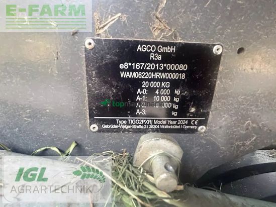 Remolqu agrícola - Fendt - tigo 60 pr