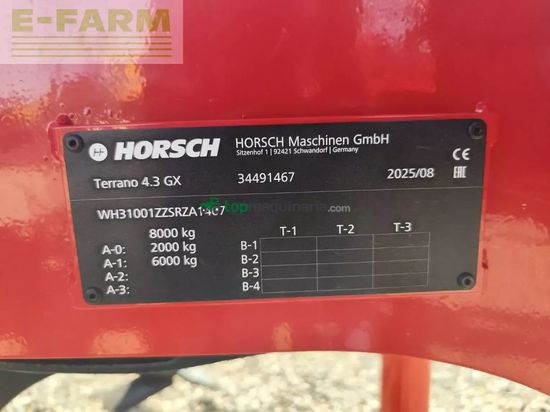 Cultivador - Horsch - terrano 4.3 gx