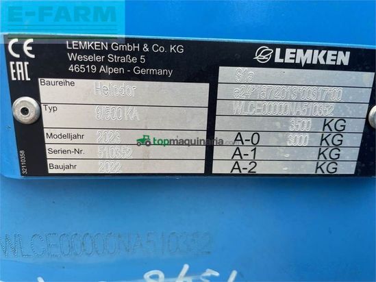 Grada de disco - Lemken - heliodor 9/500ka 2022