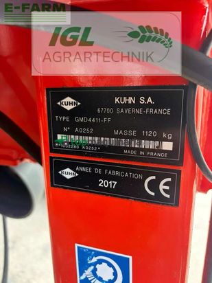 Cortacésped manual - Kuhn - gmd 4411-ff lift control
