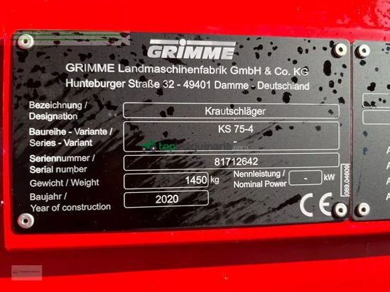 Cosechadora - arrancadora de patata - Grimme - ks 75-4
