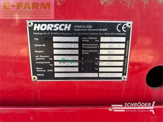 Atomizador - Horsch - leeb 8 gs | 36 meter