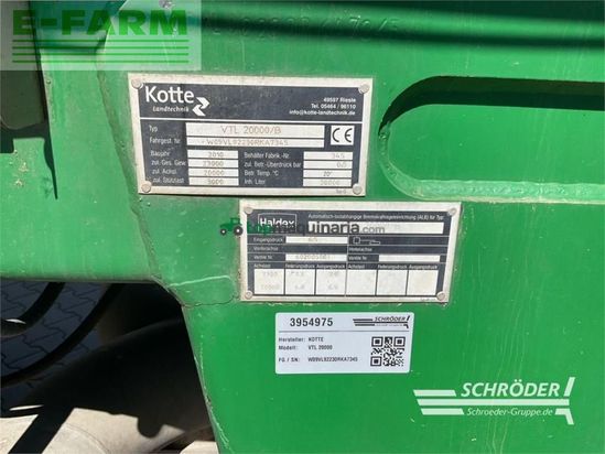 Cuba de purin - Kotte - vtl 20000