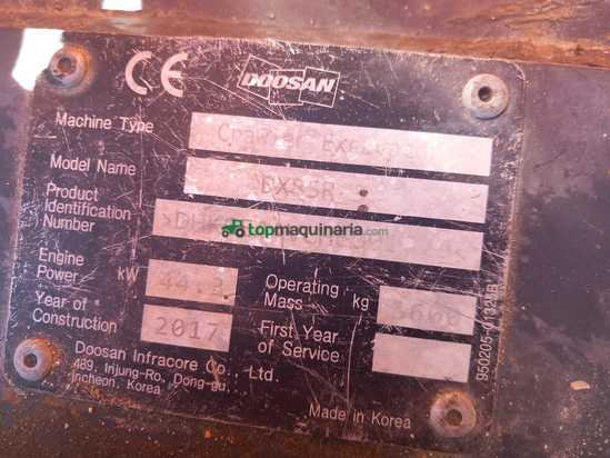 Miniexcavadora DOOSAN DX85R-3