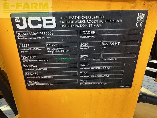 Minicargadora - JCB - 427 ht inklusive schaufel
