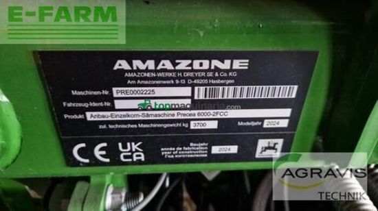 Sembradora monograno mecanica - Amazone - precea 6000-2 fcc super